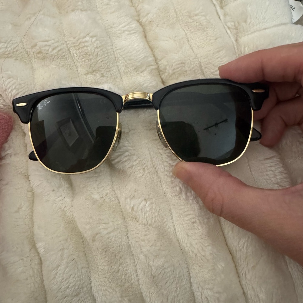 Ray-Ban Black and Gold clubmaster  Sunglasses
